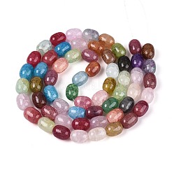 Baking Paint Crackle Glass Beads Strands&nbsp;DGLA-N019-01A-01