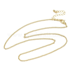 1.5MM Brass Rolo Chain Necklaces&nbsp;NJEW-P339-06G