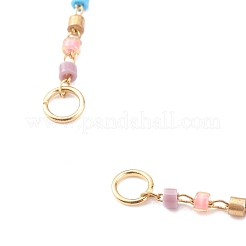 Glass Seed Beaded Link Bracelet Making&nbsp;AJEW-JB00921-05
