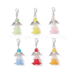 Flower Angel Acrylic & Glass Pendant Decorations&nbsp;HJEW-JM03780