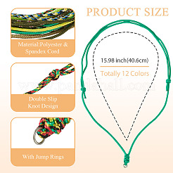 12Pcs Polyester & Spandex Cord Necklaces Making&nbsp;AJEW-TAC00069