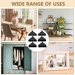 60Pcs 6 Styles Triangle Plastic Furniture Corner Guards&nbsp;AJEW-BC0007-84A