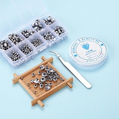 710Pcs Electroplate Transparent Glass Beads Strands&nbsp;DIY-YW0003-07