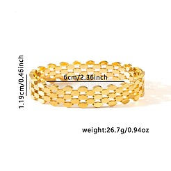 304 Stainless Steel Open Hinged Cuff Bangles&nbsp;WGDBA87-01