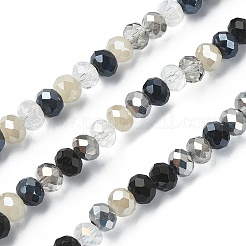 Electroplate Glass Beads Strands&nbsp;EGLA-YW0002-D01