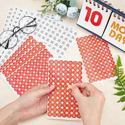 60 Sheets 12 Styles Clothing Size Round Sticker Labels&nbsp;DIY-CA0001-84
