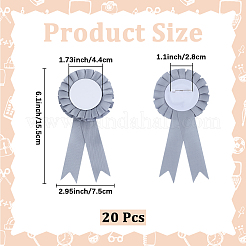 Award Ribbon Shape Iron Badge Pins&nbsp;JEWB-WH20002-04C