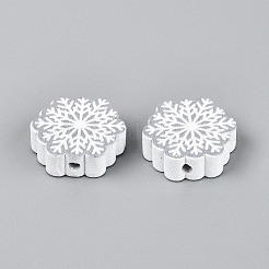 Spray Painted Schima Wood Beads&nbsp;WOOD-T032-40