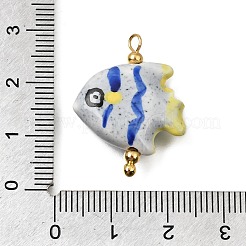 Ocean Themed Hand Painted Ceramic Porcelain Pendants&nbsp;PR-CBA0027-05G