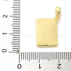 Clubs Brass Enamel Pendants&nbsp;KK-G517-06G-03