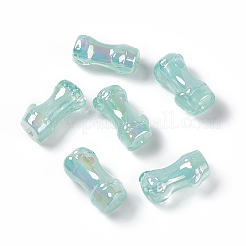 UV Plating Rainbow Iridescent Acrylic Beads&nbsp;PACR-M003-06