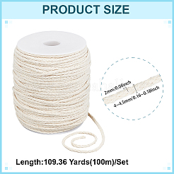 100M Flat 8-Ply Cotton Twist Threads Cords&nbsp;OCOR-PH0006-58