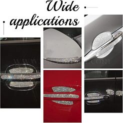 Car Door Handle Bling Rhinestones Stickers&nbsp;AJEW-WH0181-43