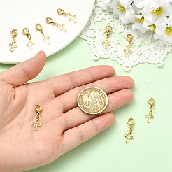 10Pcs Brass Pendant Decorations&nbsp;HJEW-YW00443