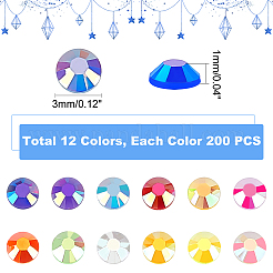 12 Colors Opaque Resin Cabochons&nbsp;CRES-PH0001-05