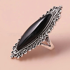 Horse Eye Alloy with Resin Finger Rings&nbsp;FS-WG13A66-05