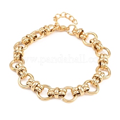 304 Stainless Steel Ring Link Chain Bracelets for Women Men&nbsp;BJEW-H643-10G