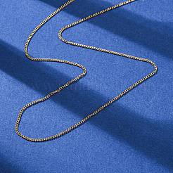 1.5MM 304 Stainless Steel Curb Chain Necklaces&nbsp;NJEW-T016-28G