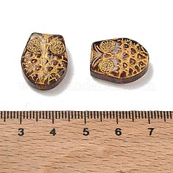 Baking Paint Transparent Glass Beads&nbsp;DGLA-N018-14A