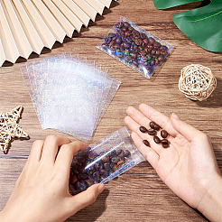 50Pcs Double Face Laser Rectangle PE Cellophane Bags&nbsp;ABAG-TAC0013-14C