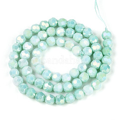 Anti-Tarnish Electroplate Glass Beads Strands&nbsp;EGLA-T021-6mm-15-11