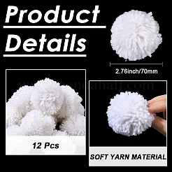 12Pcs Woolen Yarn Pom Pom Ball&nbsp;DIY-SC0031-41