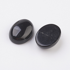Natural Obsidian Flat Back Cabochons&nbsp;X-G-G741-18x25mm-20