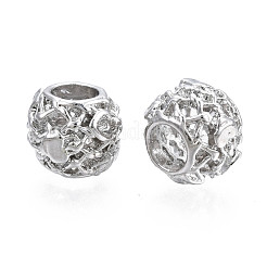 Rack Plating Alloy European Beads&nbsp;MPDL-N039-076