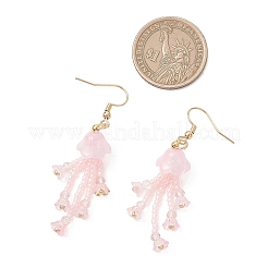 Glass Seed & Glass Beaded Dangle Earrings&nbsp;EJEW-MZ00687-03