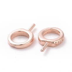 925 Sterling Silver Screw Eye Peg Bails&nbsp;X-STER-D035-42RG