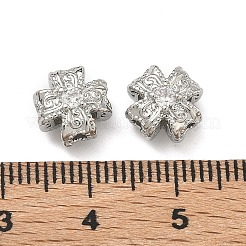 Brass Clear Cubic Zirconia Beads&nbsp;KK-D228-14P