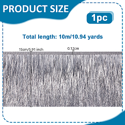 Polyester Tinsel Tassel Trimming&nbsp;DIY-WH0591-008A