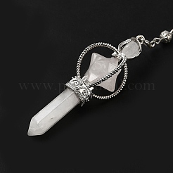 Natural Quartz Crystal Dowsing Pendulums&nbsp;G-C095-01P-02