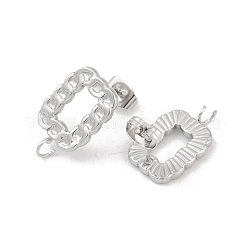 304 Stainless Steel Stud Earring Findings&nbsp;LS-STAS-D366-12P