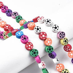 Handmade Polymer Clay Bead Strands&nbsp;CLAY-N006-75