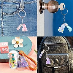 DIY Resin Cat Pendant Keychian Making Kits&nbsp;DIY-YW0013-16
