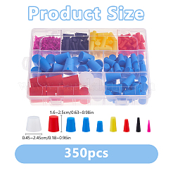 350Pcs Silicone Plugs&nbsp;AJEW-WH0752-326B