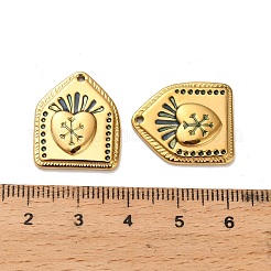 304 Stainless Steel Pendants&nbsp;STAS-C152-21G-02
