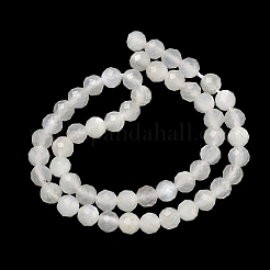 Natural White Moonstone Beads Strands&nbsp;G-B168-A12-4mm