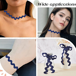 9 Yards Polyester Wavy Fringe Trim Ribbon&nbsp;OCOR-XCP0002-94A
