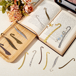 20Pcs 20 Styles Tibetan Style Alloy Bookmarks&nbsp;TIBE-SC0001-97