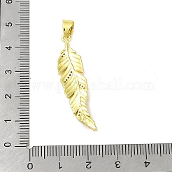 Brass Micro Pave Cubic Zirconia Pendants&nbsp;KK-E111-21G