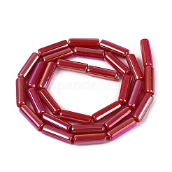 Electroplate Imitation Jade Glass Beads Strands&nbsp;EGLA-Q132-02A-A03