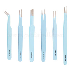 201 Stainless Steel Beading Tweezers Sets&nbsp;TOOL-TA0001-15C