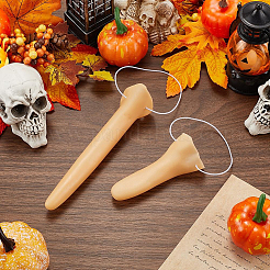 4Pcs 2 Styles Halloween Prank Toy Props PVC Plastic Long Nose&nbsp;AJEW-CN0004-49