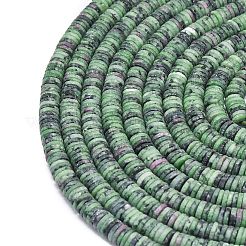 Natural Ruby in Zoisite Beads Strands&nbsp;G-P575-B29-6x1mm