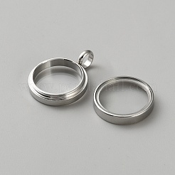 304 Stainless Steel Locket Pendants&nbsp;STAS-WH0033-76B-P