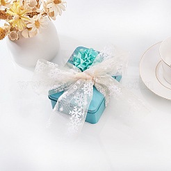 Snowflake Deco Mesh Ribbons&nbsp;OCOR-P010-G02