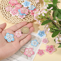 24Pcs 2Bags Flower Embroidery Sew on Cloth Patches&nbsp;PATC-CA0001-38