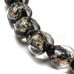 Handmade Dichroic Foil Glass Beads Strands&nbsp;DICH-U001-03A